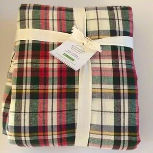 NWT Pottery Barn Denver Plaid King Duvet Cover